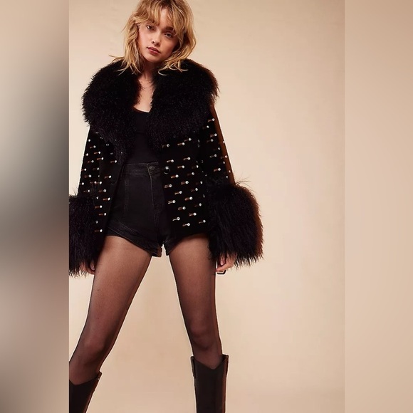 NWT Susanna Chow Penny Lane Suede Jacket - Picture 3 of 6